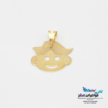 Gold pendant - child design-MM1956.